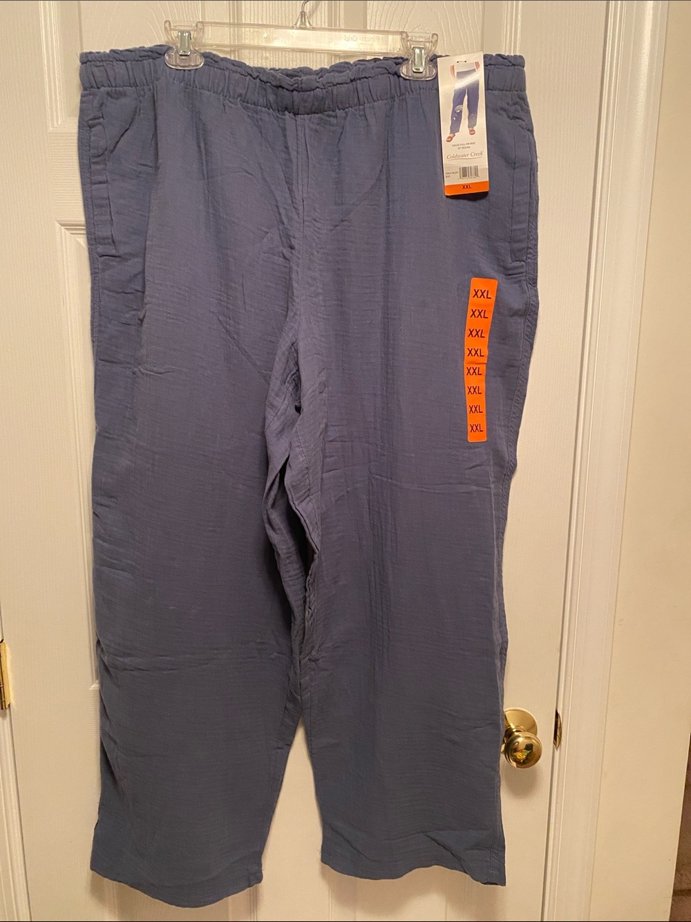 Coldwater Creek Blue Gauze Pull On Pants…size XXL
